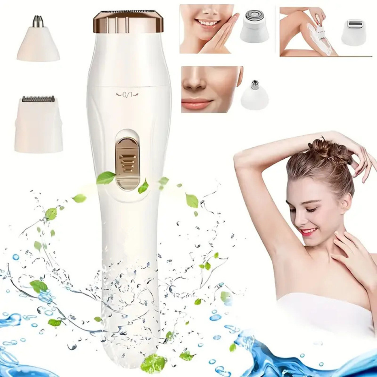 3 in 1 usb rechargeable women's electric shaver & epilator – portable hair remover for face, legs, underarms & bikini line 3 in 1 usb rechargeable women's electric shaver & epilator – portable hair remover for face, legs, underarms & bikini line