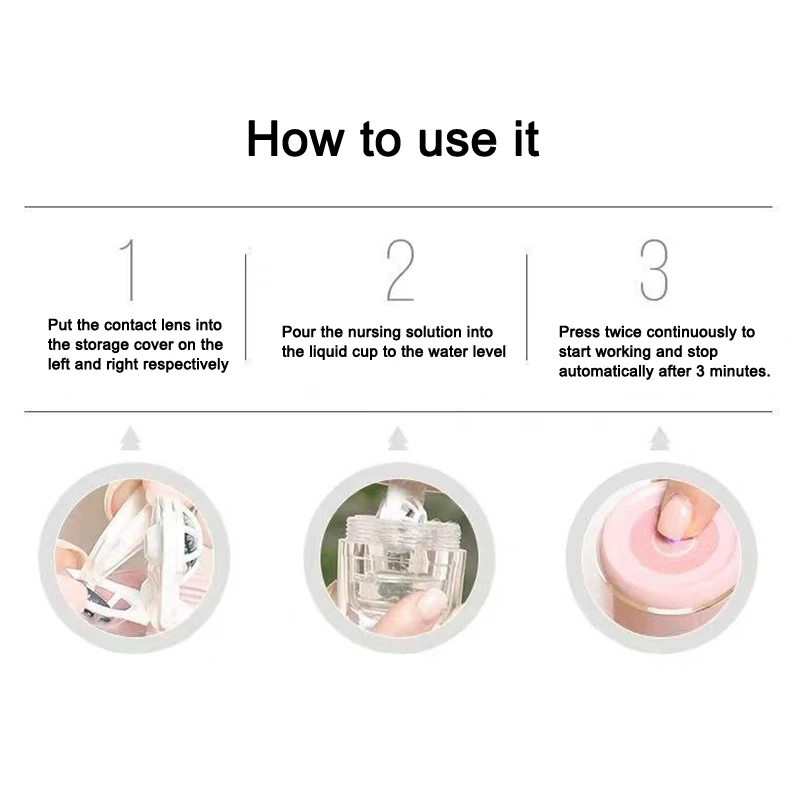 automatic portable contact lens cleaner fast usb charging for travel automatic portable contact lens cleaner fast usb charging for travel